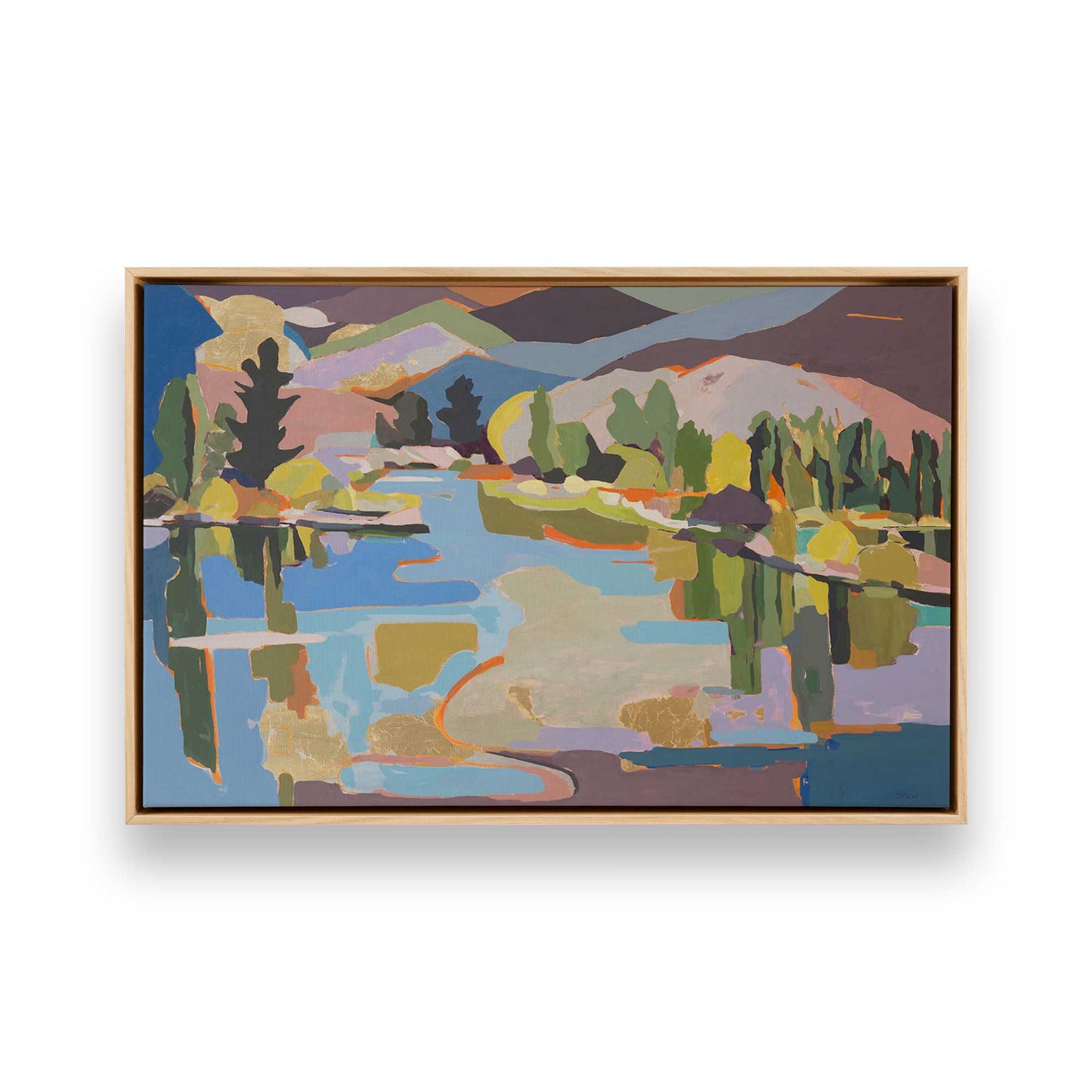 [Color:American Maple], Picture of art in a American Maple frame