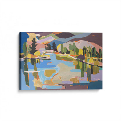 [Color:Stretched Canvas], Picture of art at an angle