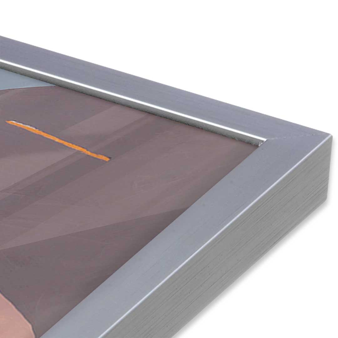 [Color:Polished Chrome], Picture of art in a Polished Chrome frame at an angle