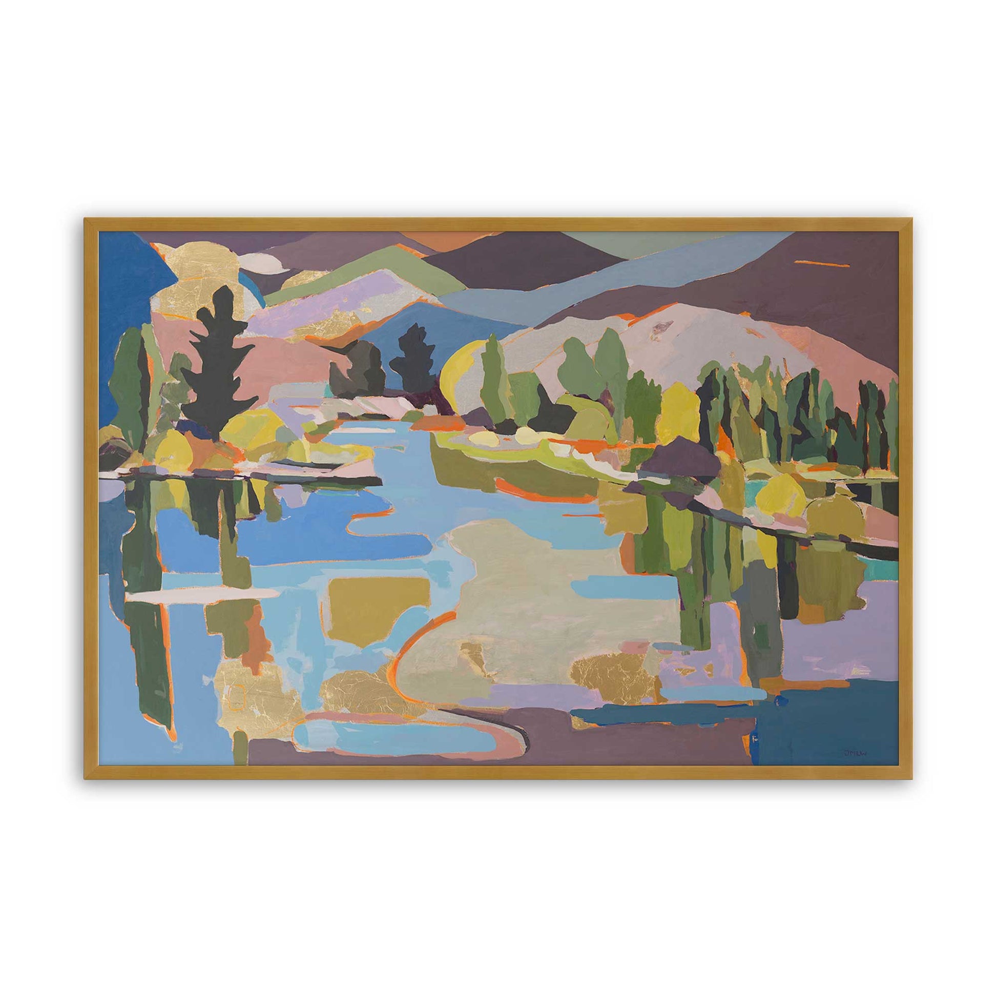 [Color:Polished Gold], Picture of art in a Polished Gold frame