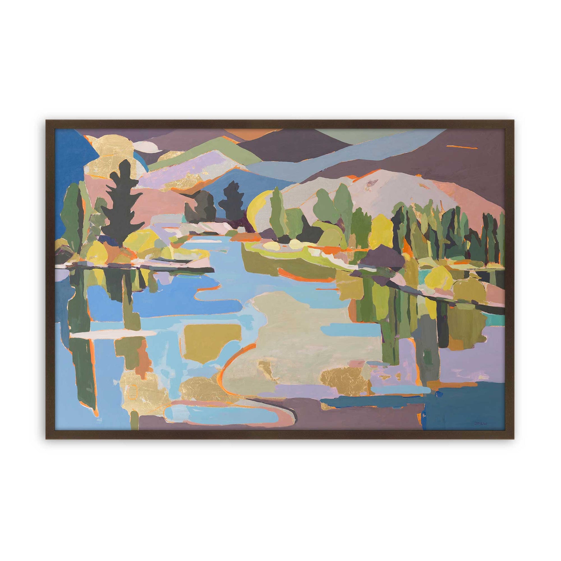 [Color:Brown], Picture of art in a Brown frame