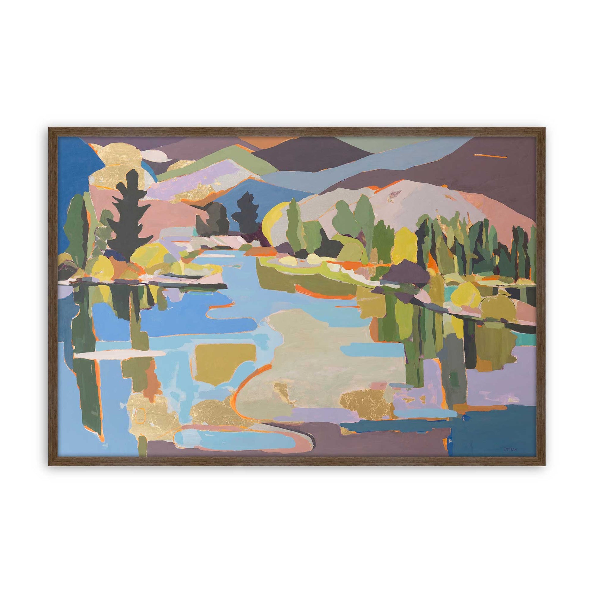 [Color:Walnut], Picture of art in a Walnut frame