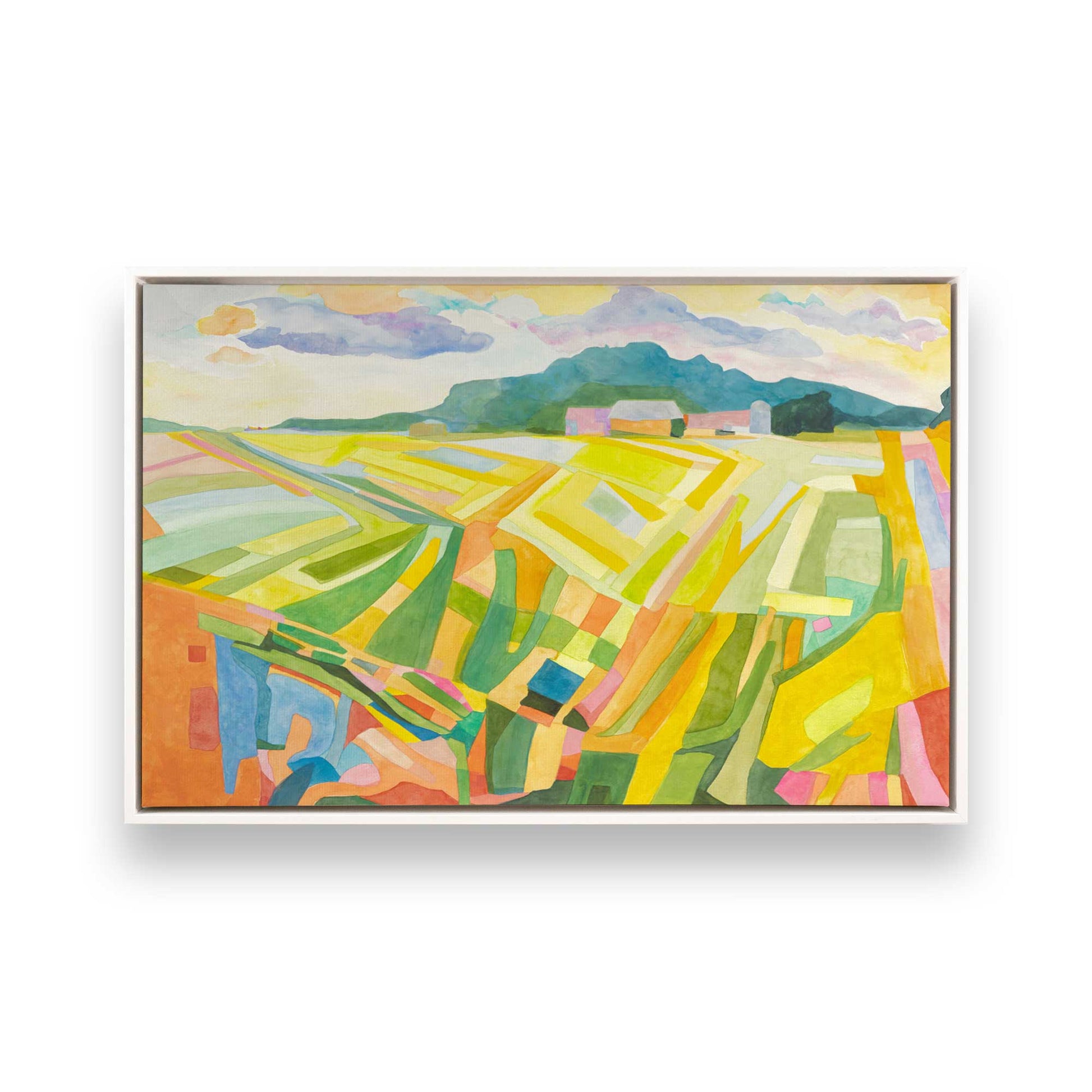 [Color:Opaque White], Picture of art in a White frame