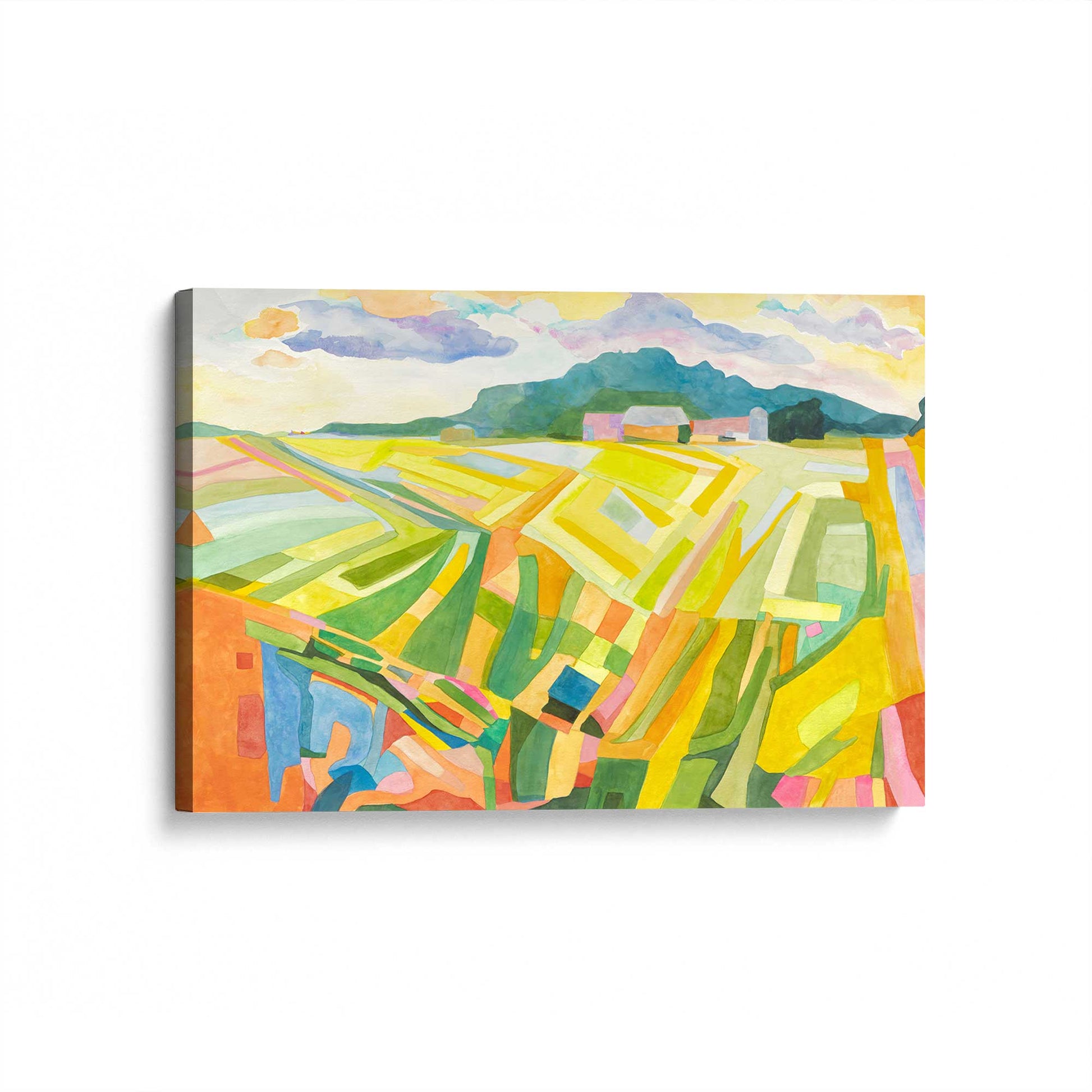[Color:Stretched Canvas], Picture of art at an angle