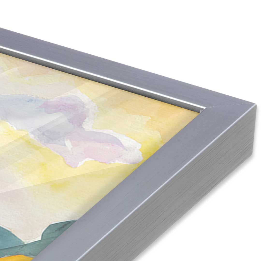 [Color:Polished Chrome], Picture of art in a Polished Chrome frame at an angle