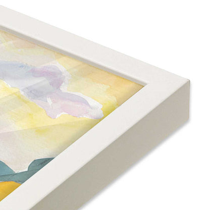 [Color:Opaque White], Picture of art in a Opaque White frame at an angle