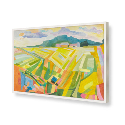 [Color:Opaque White], Picture of art in a Opaque White frame of the corner