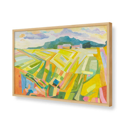[Color:American Maple], Picture of art in a American Maple frame of the corner