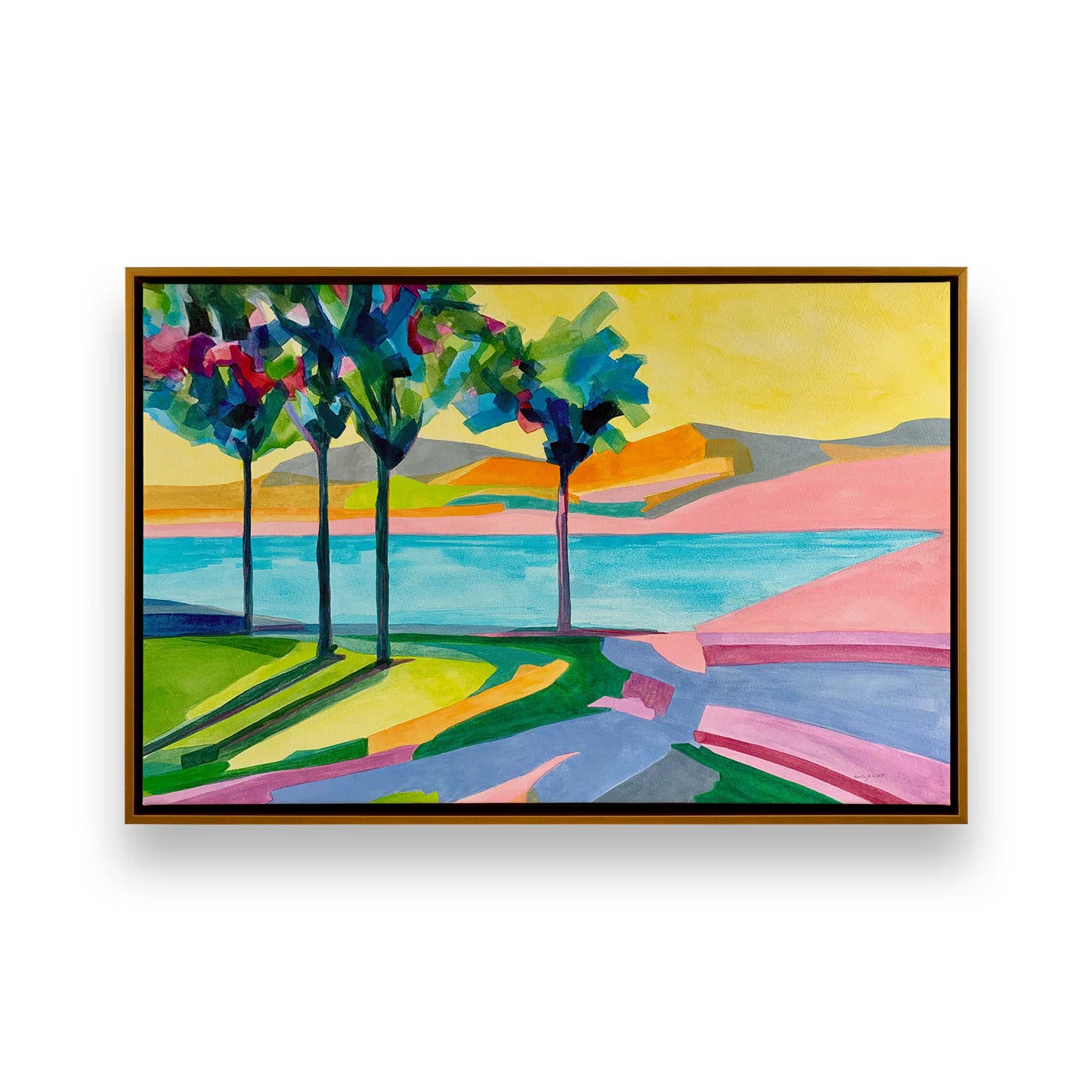 [Color:Polished Gold], Picture of art in a Polished Gold frame