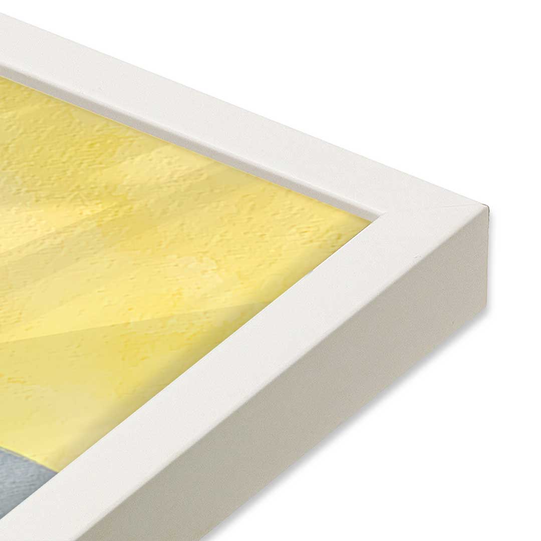 [Color:Opaque White], Picture of art in a Opaque White frame at an angle