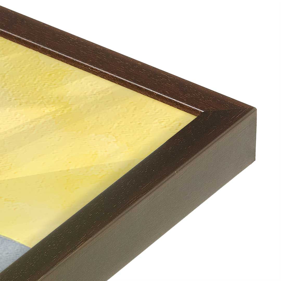 [Color:Belvinder Brown], Picture of art in a Belvinder Brown frame at an angle