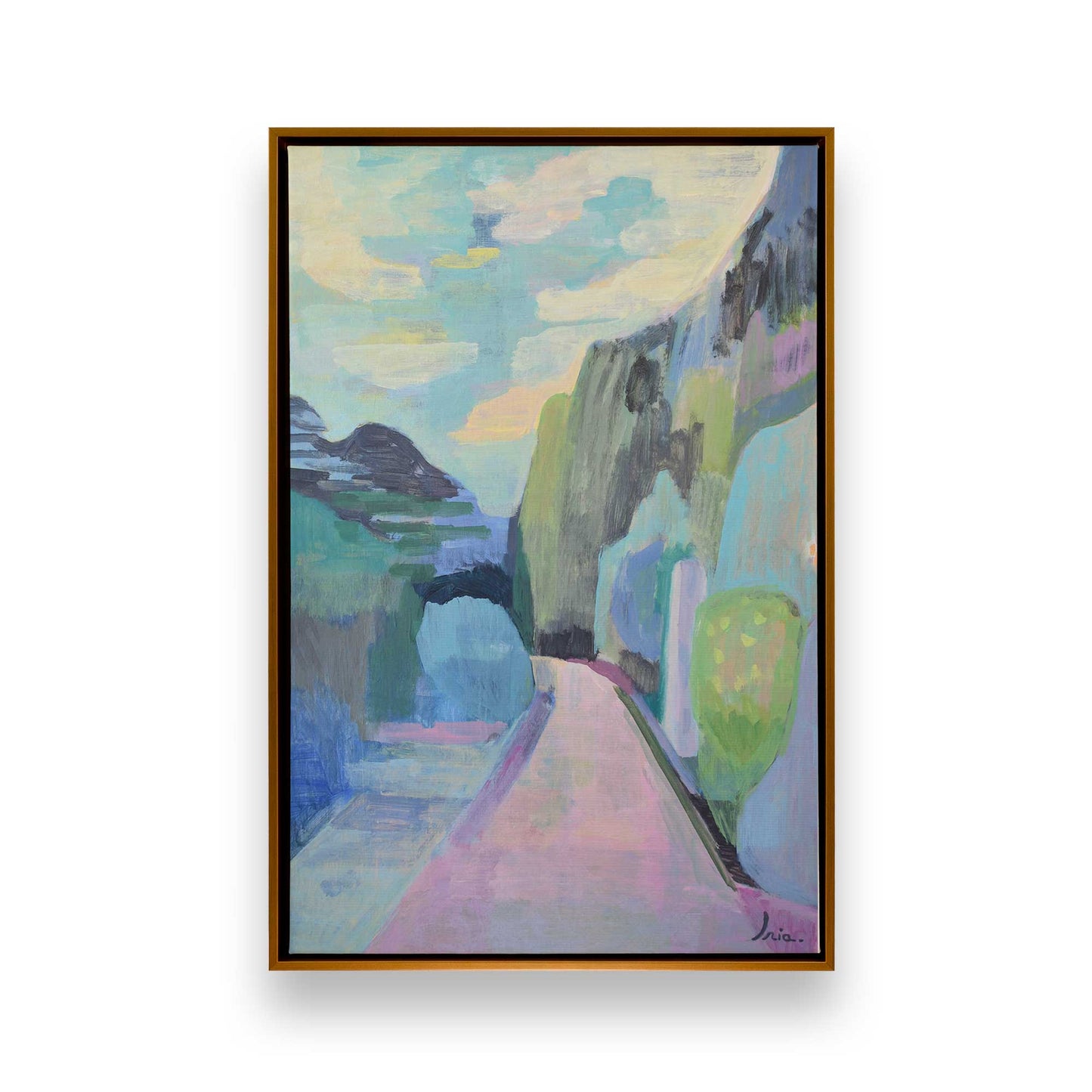 [Color:Polished Gold], Picture of art in a Polished Gold frame