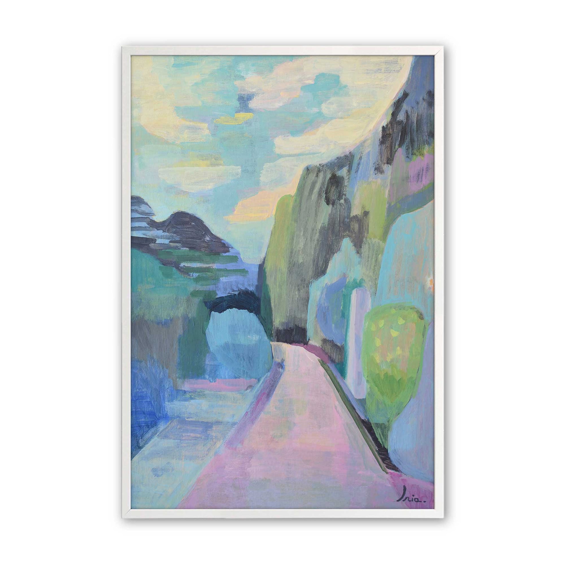 [Color:Opaque White], Picture of art in a Opaque White frame