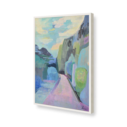 [Color:Opaque White], Picture of art in a Opaque White frame of the corner