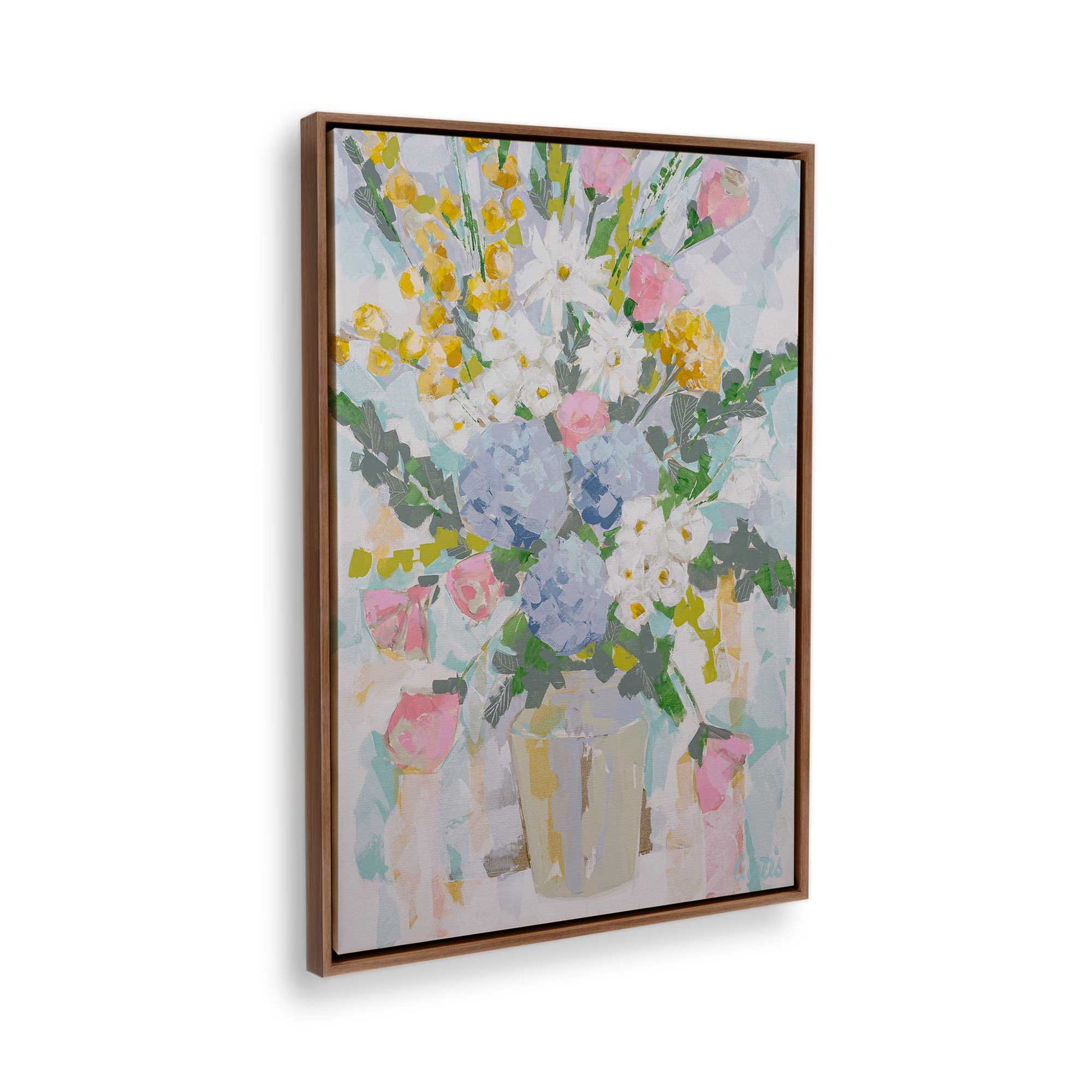 [Color:Walnut], Picture of the corner of the art