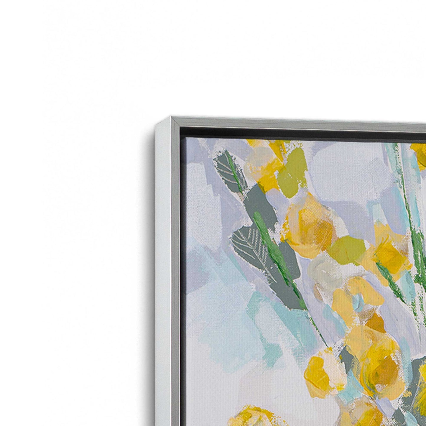 [Color:Polished Chrome], Picture of art in a Polished Chrome frame at an angle