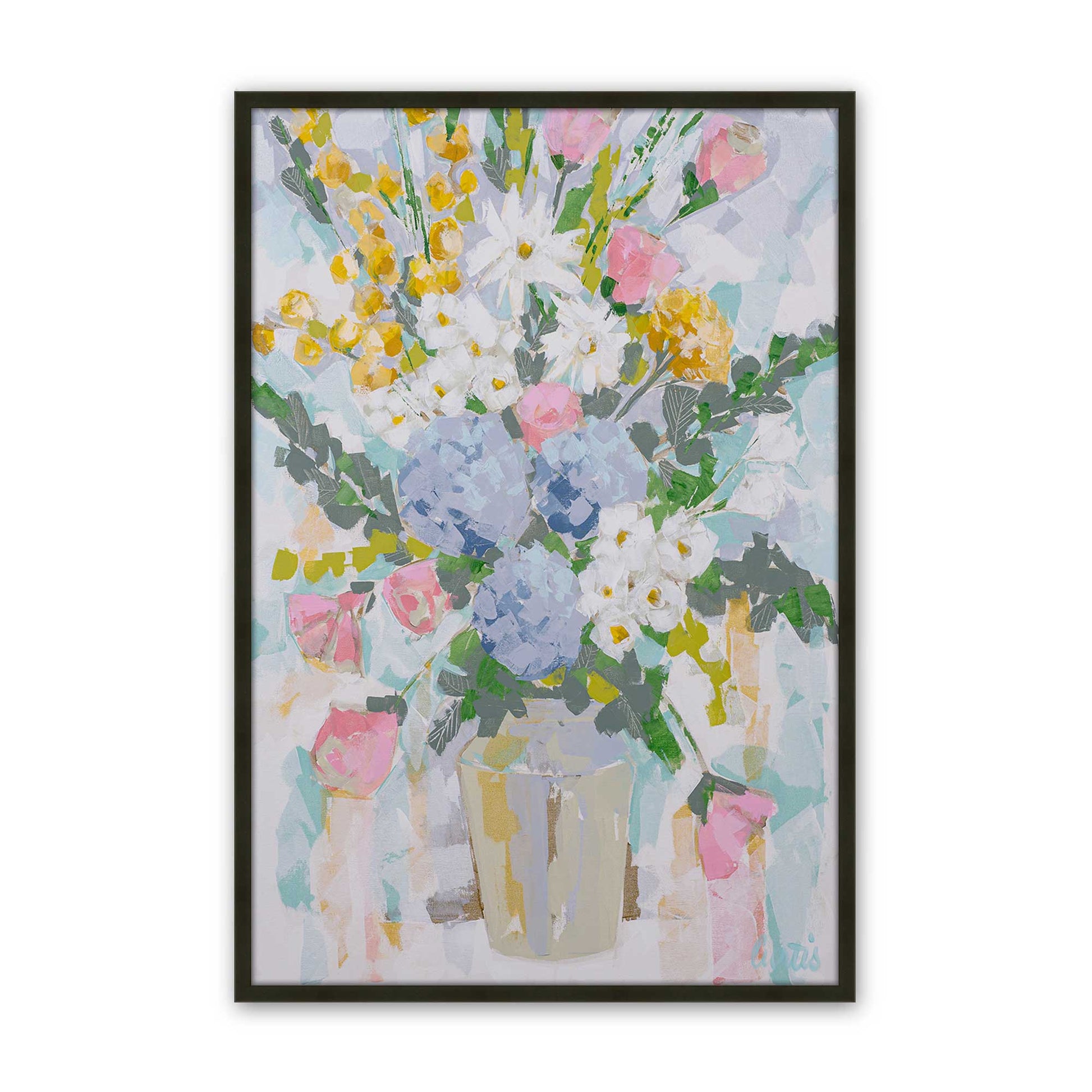 [Color:Satin Black], Picture of art in a Satin Black frame