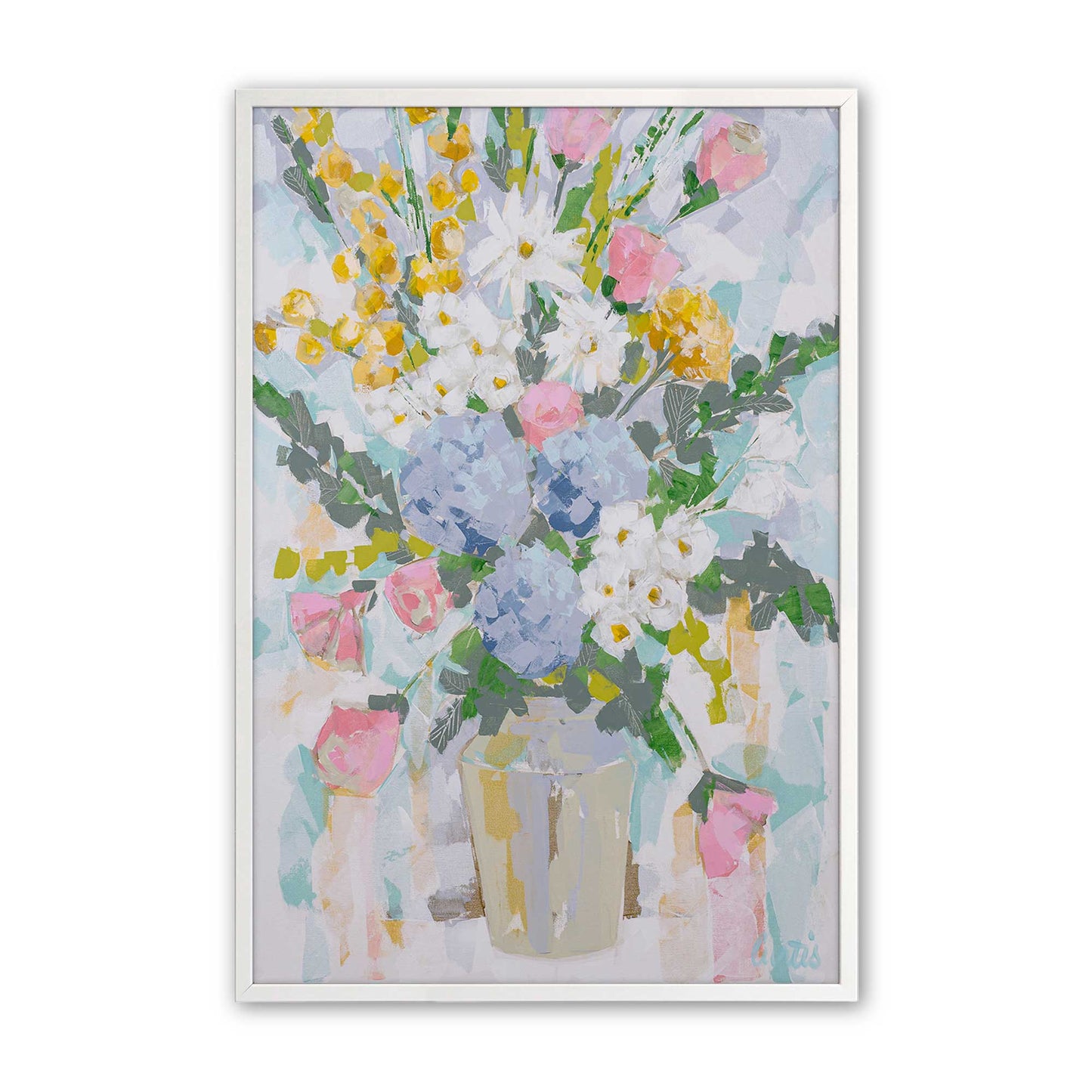 [Color:Opaque White], Picture of art in a Opaque White frame