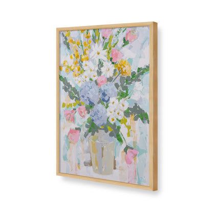 [Color:American Maple], Picture of art in a American Maple frame of the corner