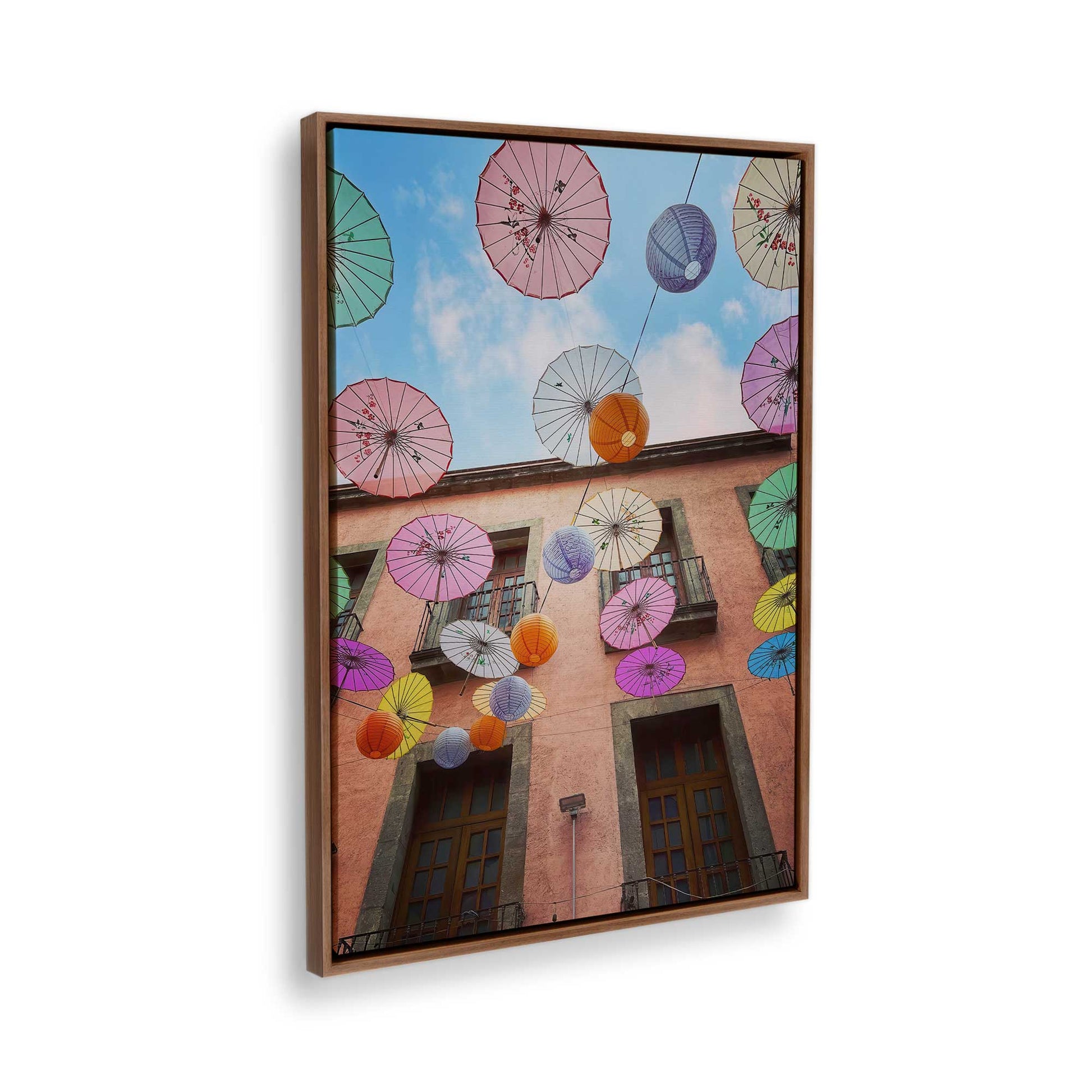 [Color:Walnut], Picture of the corner of the art