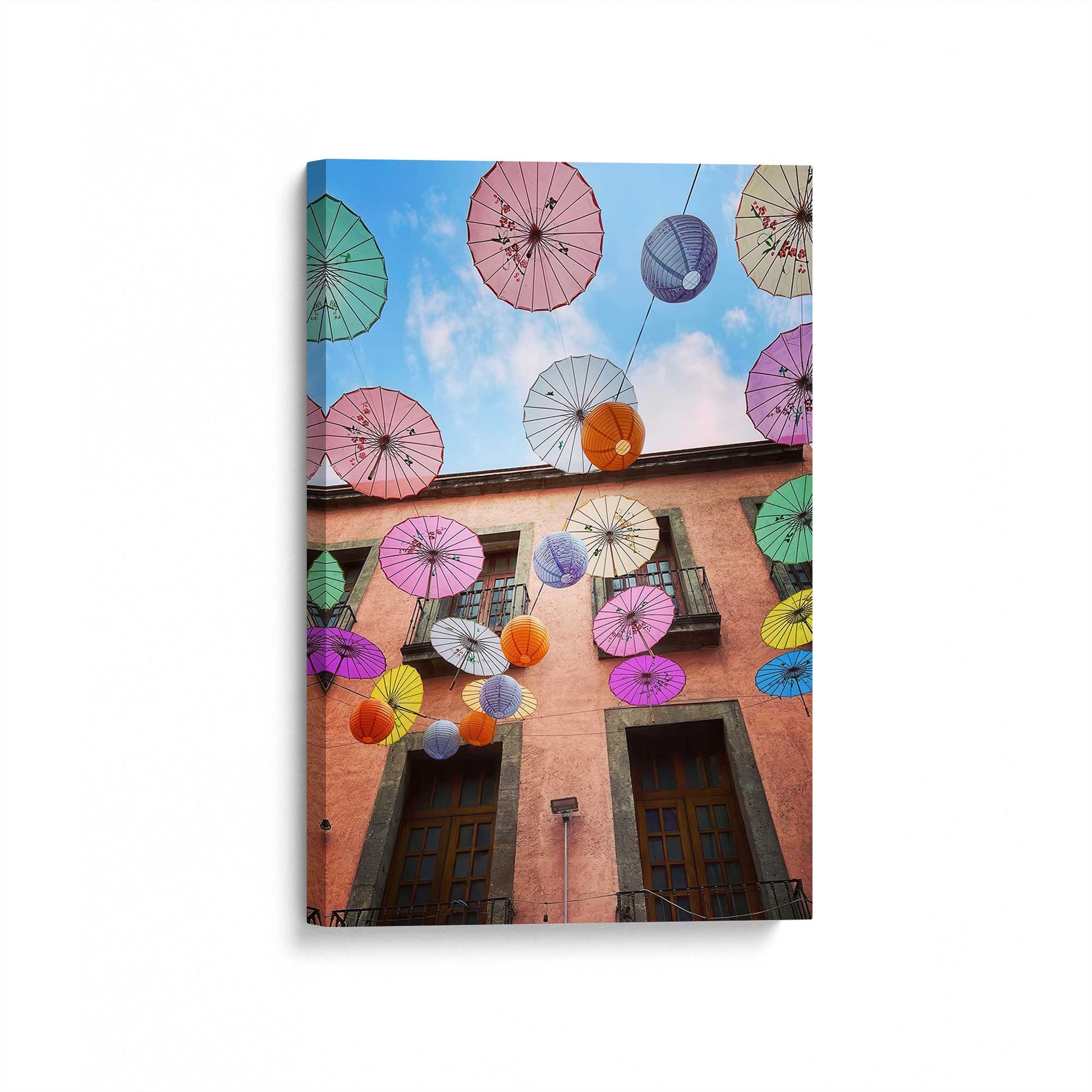 [Color:Stretched Canvas], Picture of art at an angle