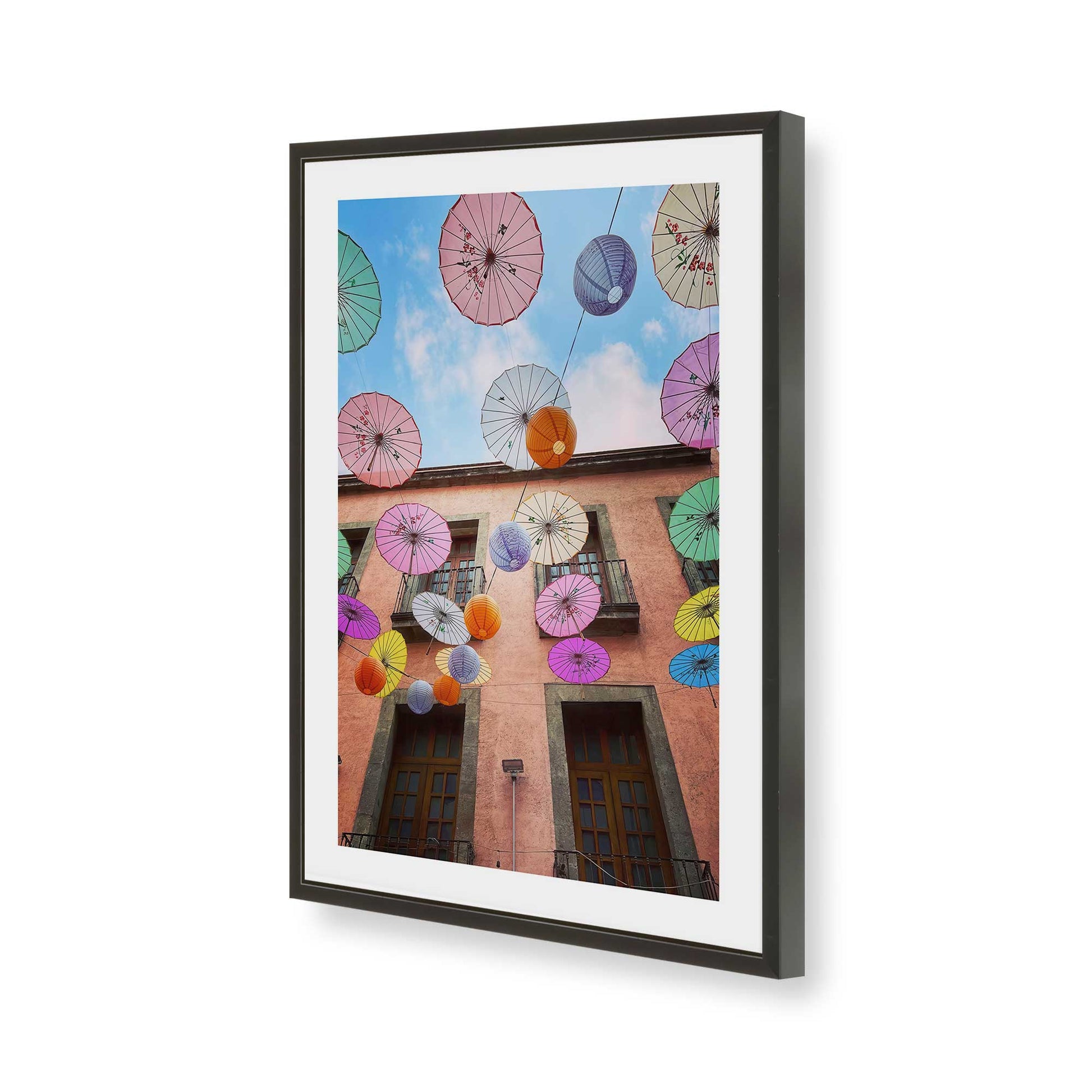 [Color:Satin Black], Picture of art in a Satin Black frame of the corner