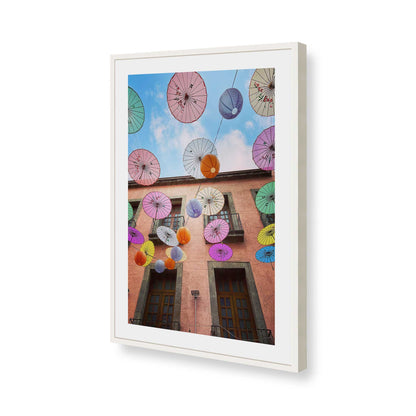 [Color:Opaque White], Picture of art in a Opaque White frame of the corner