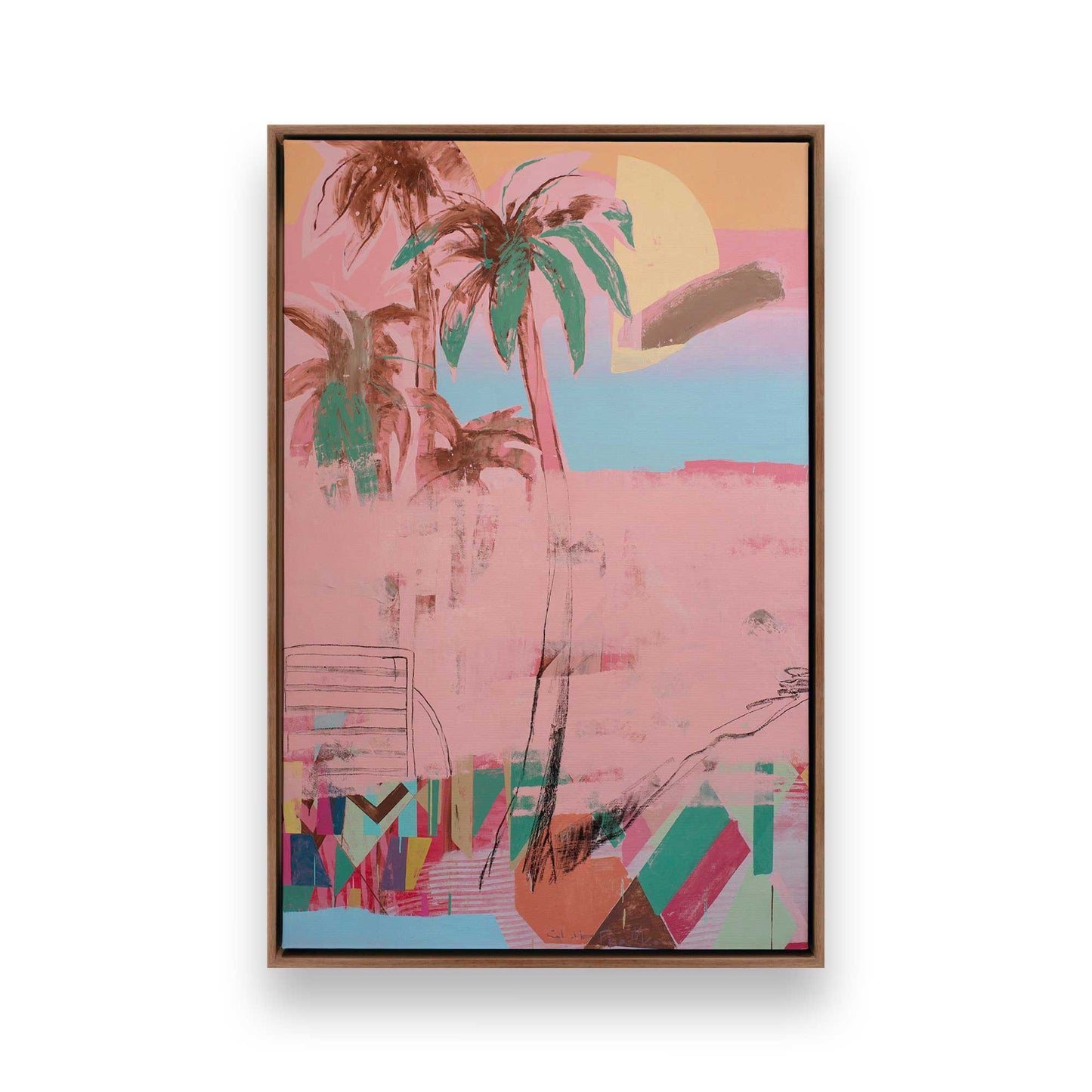 [Color:Walnut], Picture of art in a Walnut frame