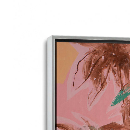 [Color:Polished Chrome], Picture of art in a Polished Chrome frame at an angle