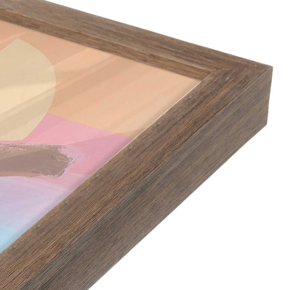 [Color:Walnut], Picture of art in a Walnut frame at an angle