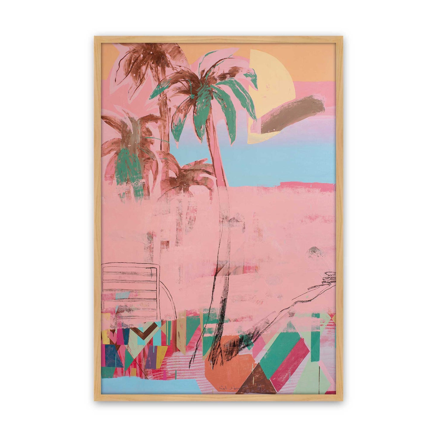[Color:American Maple], Picture of art in a American Maple frame