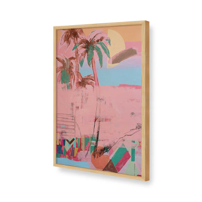 [Color:American Maple], Picture of art in a American Maple frame of the corner