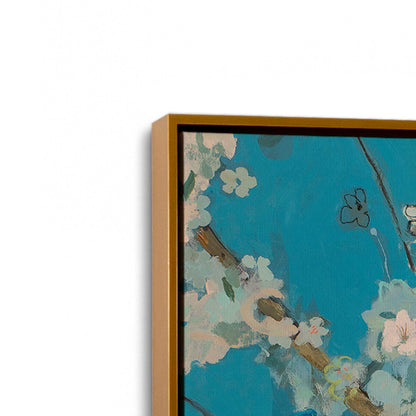 [Color:Polished Gold], Picture of art in a Polished Gold frame at an angle