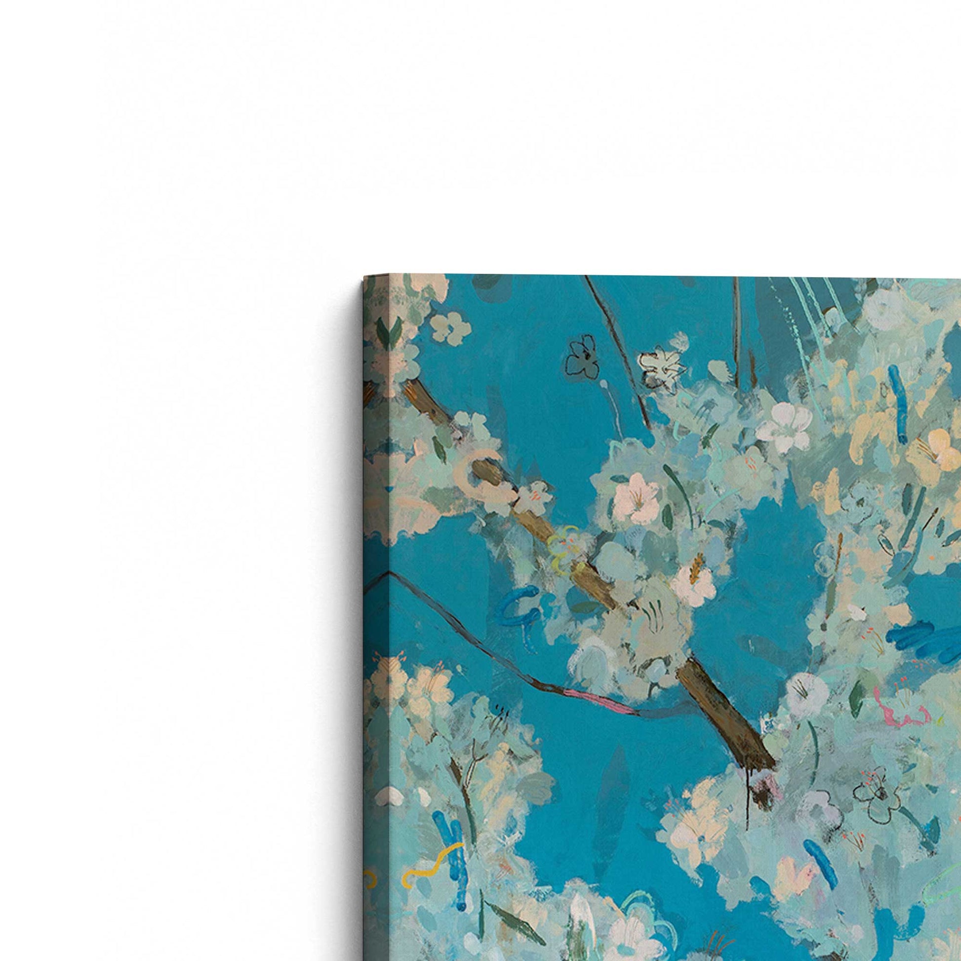 [Color:Stretched Canvas], Picture of the corner of the art