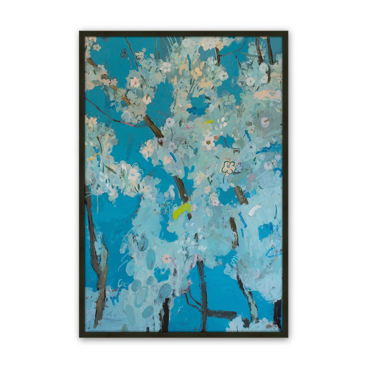 [Color:Satin Black], Picture of art in a Satin Black frame