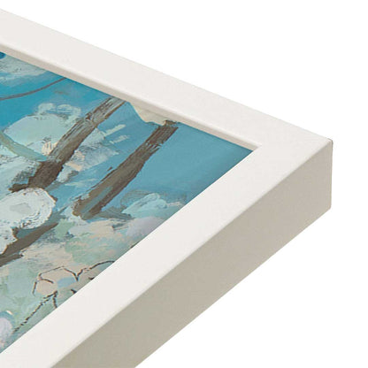 [Color:Opaque White], Picture of art in a Opaque White frame at an angle