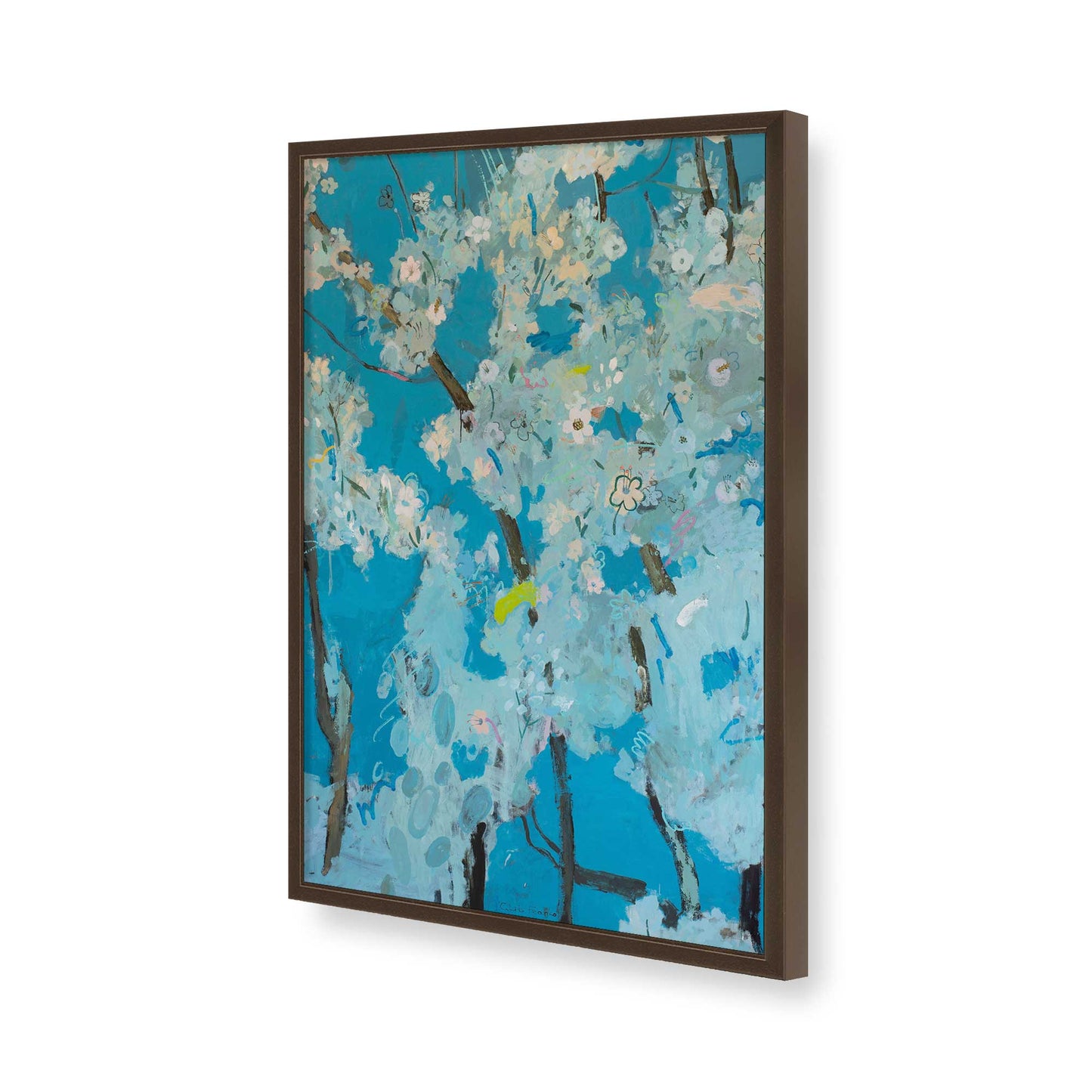 [Color:Belvinder Brown], Picture of art in a Belvinder Brown frame of the corner