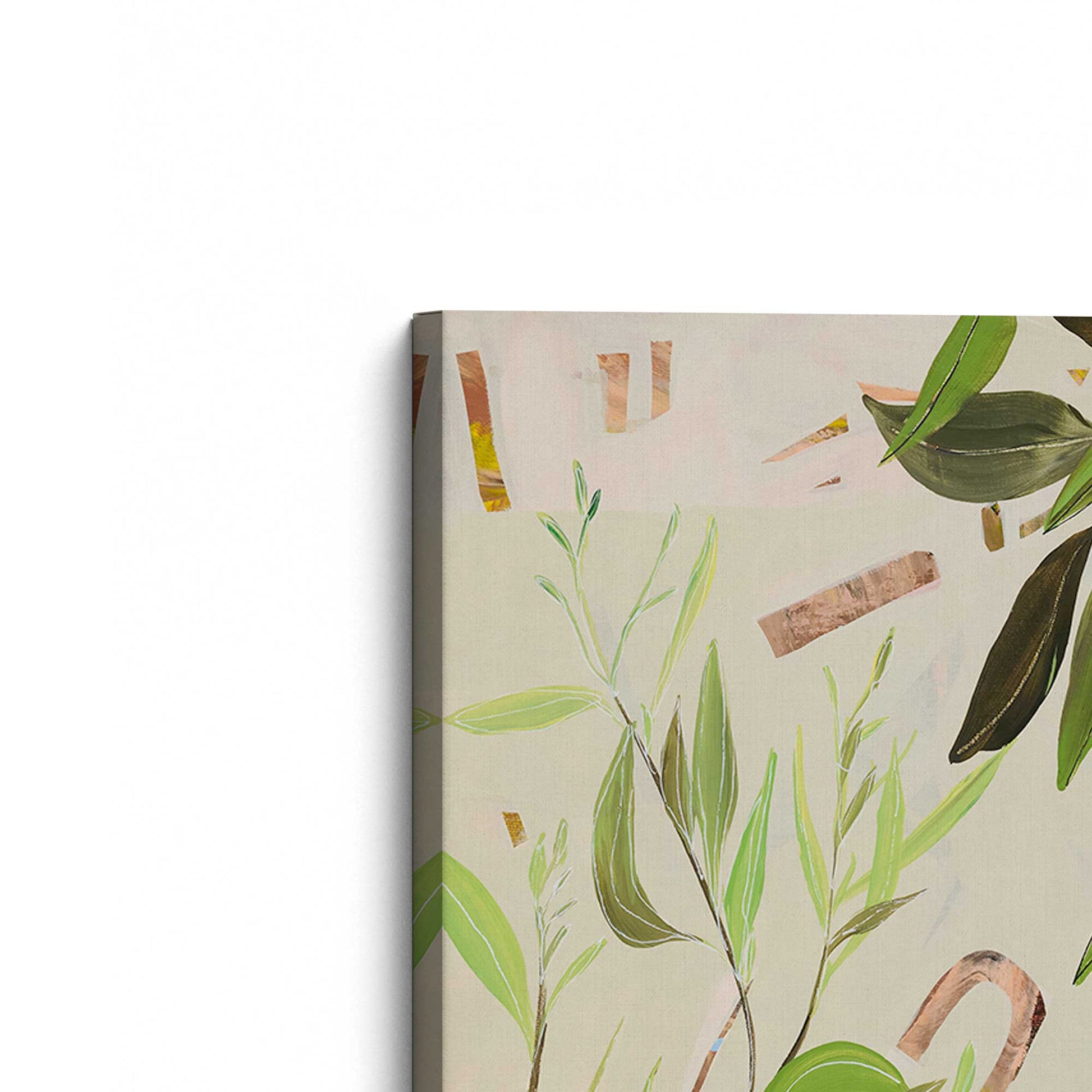[Color:Stretched Canvas], Picture of the corner of the art
