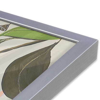 [Color:Polished Chrome], Picture of art in a Polished Chrome frame at an angle