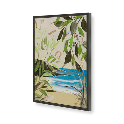 [Color:Satin Black], Picture of art in a Satin Black frame of the corner
