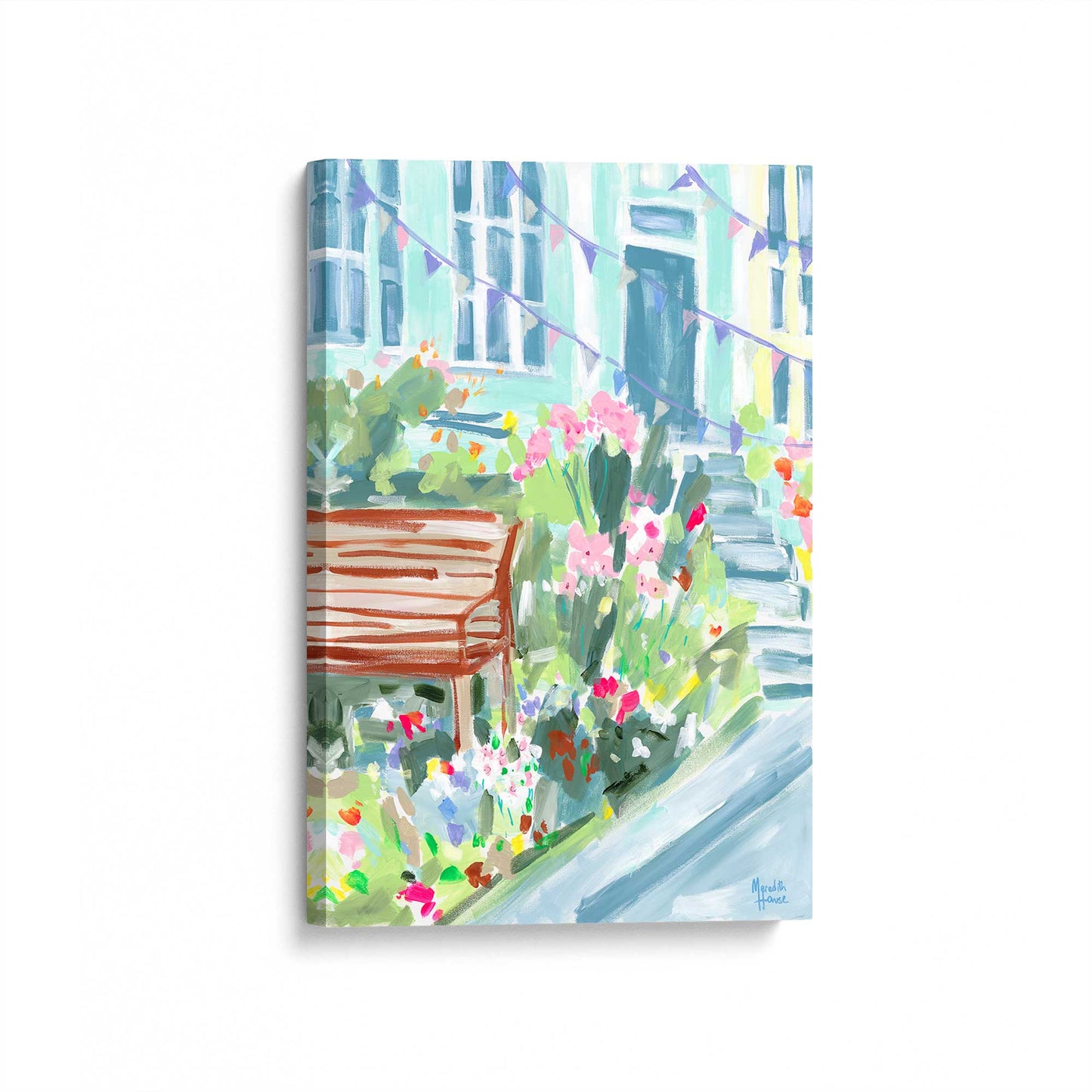 [Color:Stretched Canvas], Picture of art at an angle