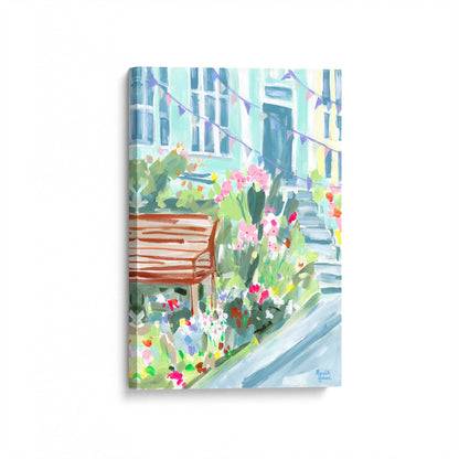[Color:Stretched Canvas], Picture of art at an angle