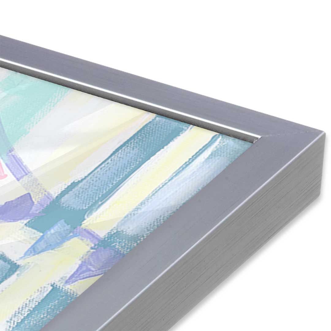 [Color:Polished Chrome], Picture of art in a Polished Chrome frame at an angle