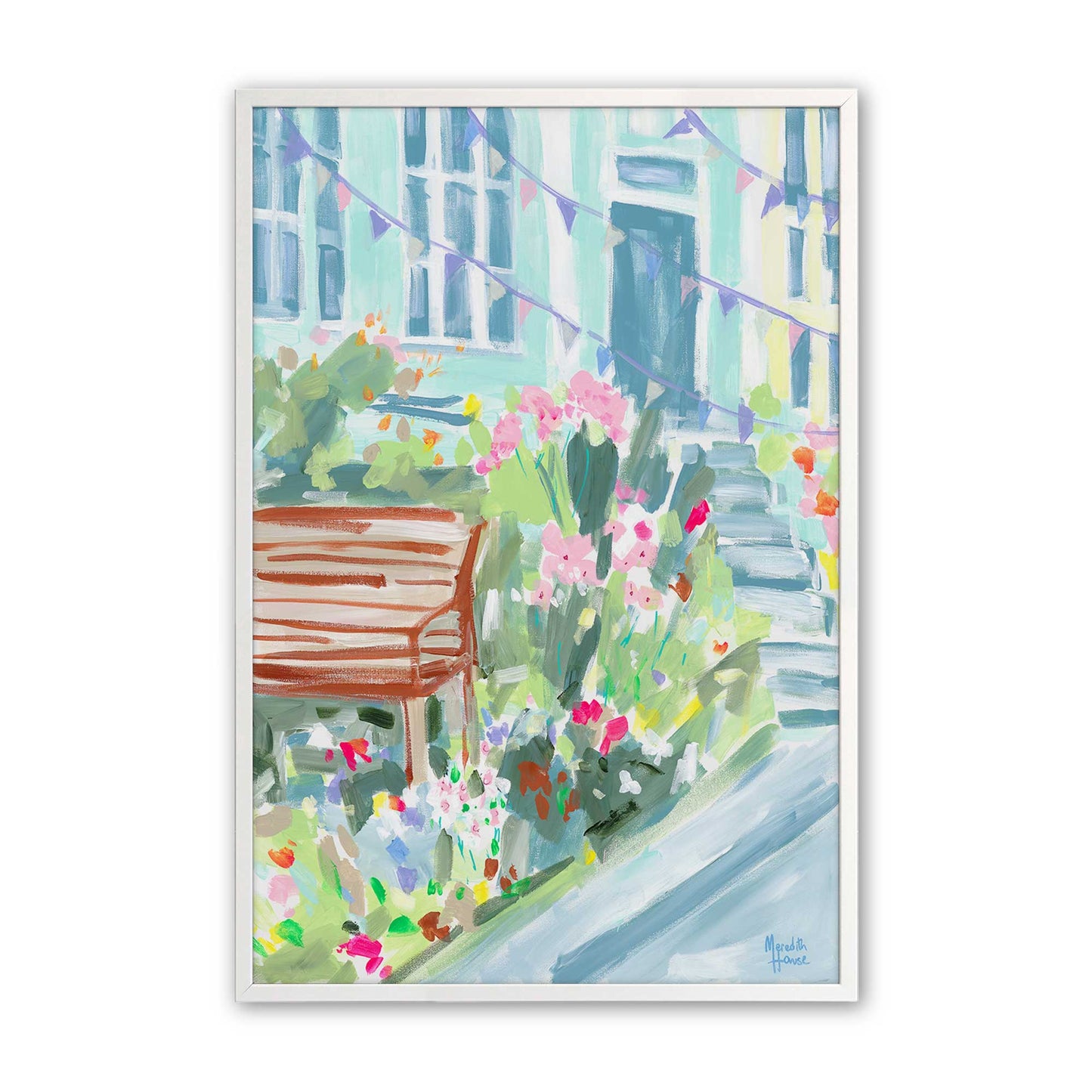 [Color:Opaque White], Picture of art in a Opaque White frame