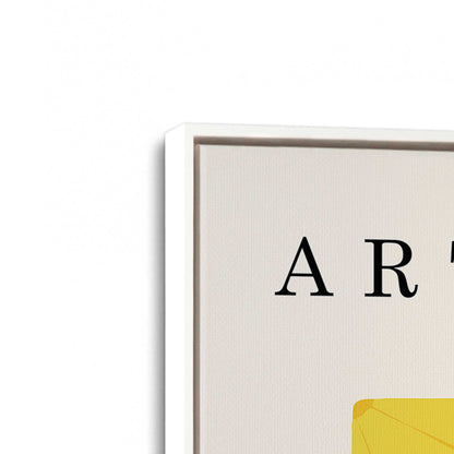 [Color:Opaque White], Picture of art in a White frame at an angle