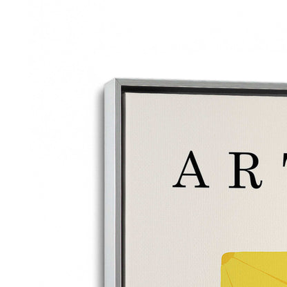 [Color:Polished Chrome], Picture of art in a Polished Chrome frame at an angle