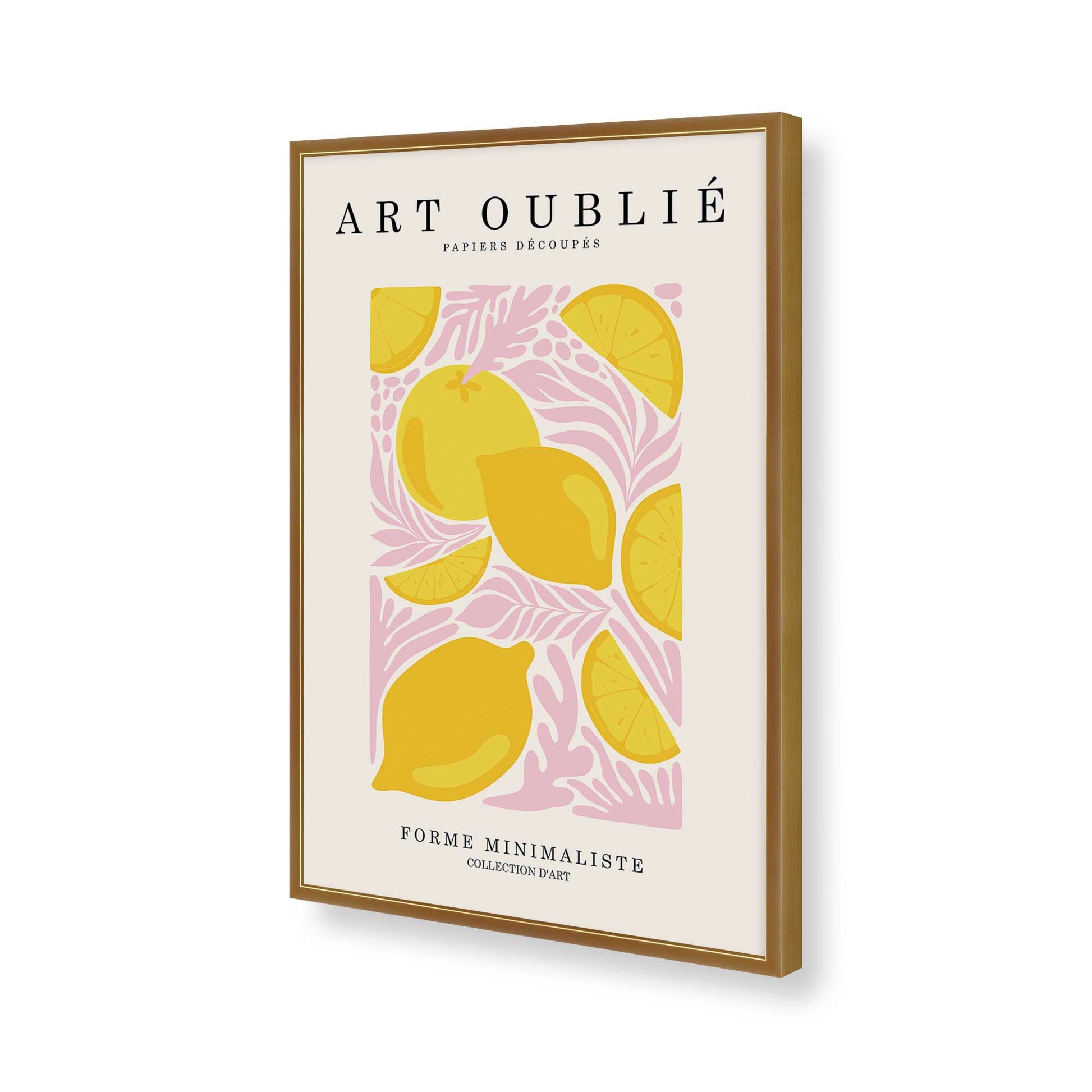 [Color:Polished Gold], Picture of art in a Polished Gold frame of the corner