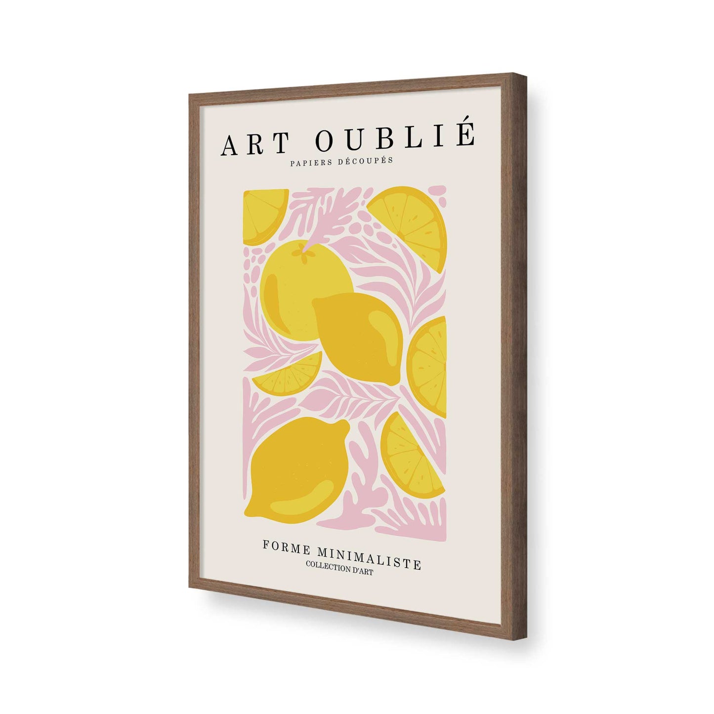[Color:Walnut], Picture of art in a Walnut frame of the corner