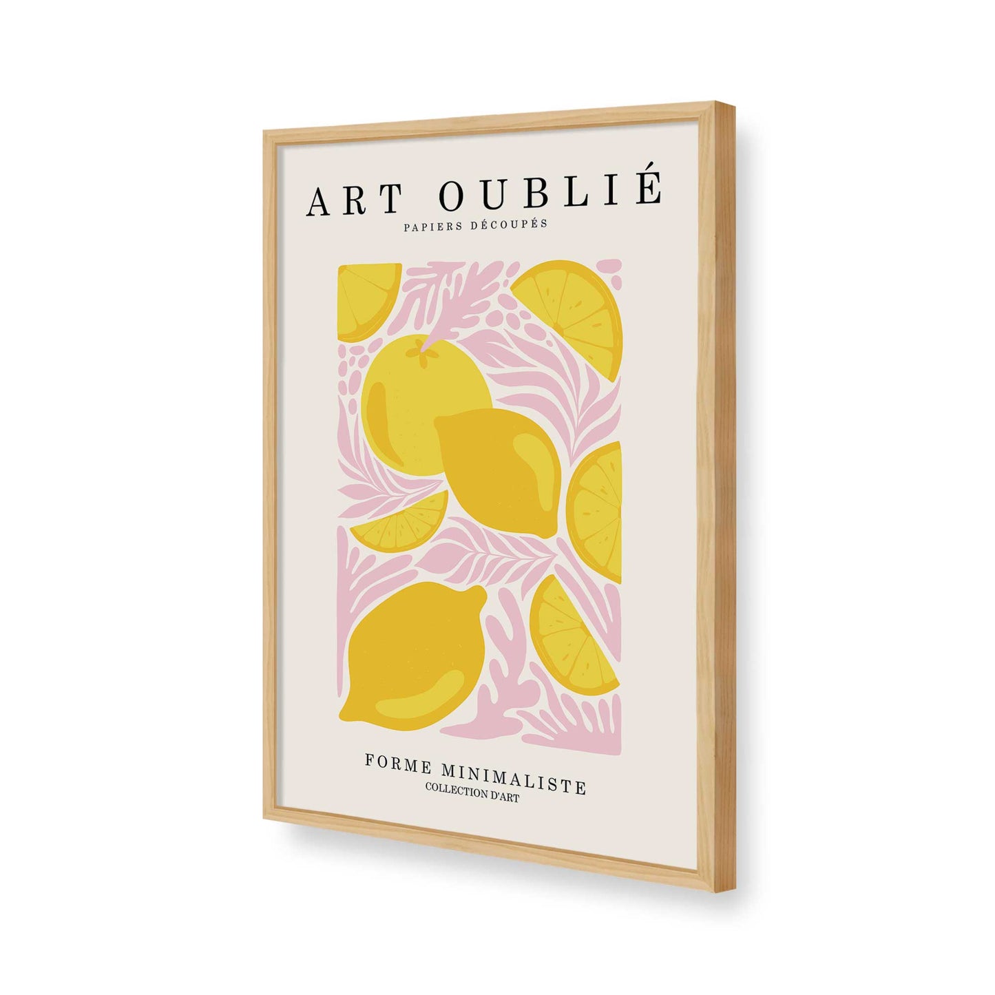 [Color:American Maple], Picture of art in a American Maple frame of the corner