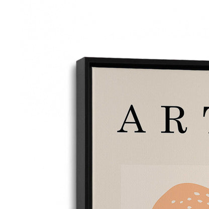 [Color:Satin Black], Picture of art in a Satin Black frame at an angle